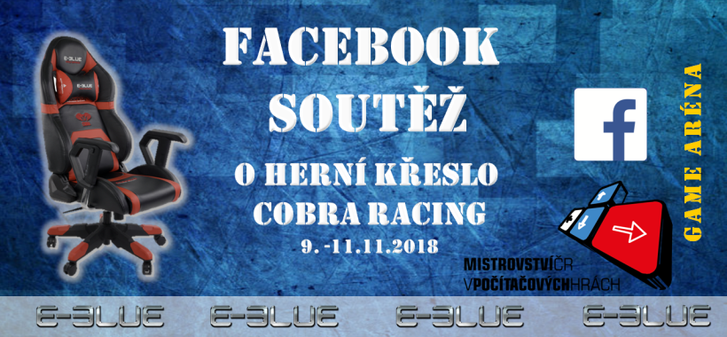 Facebook soutěž o herní křeslo E-Blue Cobra Racing